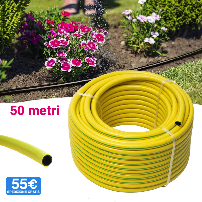 Tubo da giardino rinforzato Ø15 mm 50metri